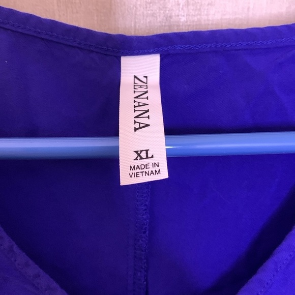 Zenana women’s royal blue top size XL - Picture 3 of 5